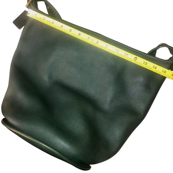 COACH Bottle Green Glove Tanned Leather Duffle Sac XL Bucket Bag 9085 USA COA - Picture 15 of 17